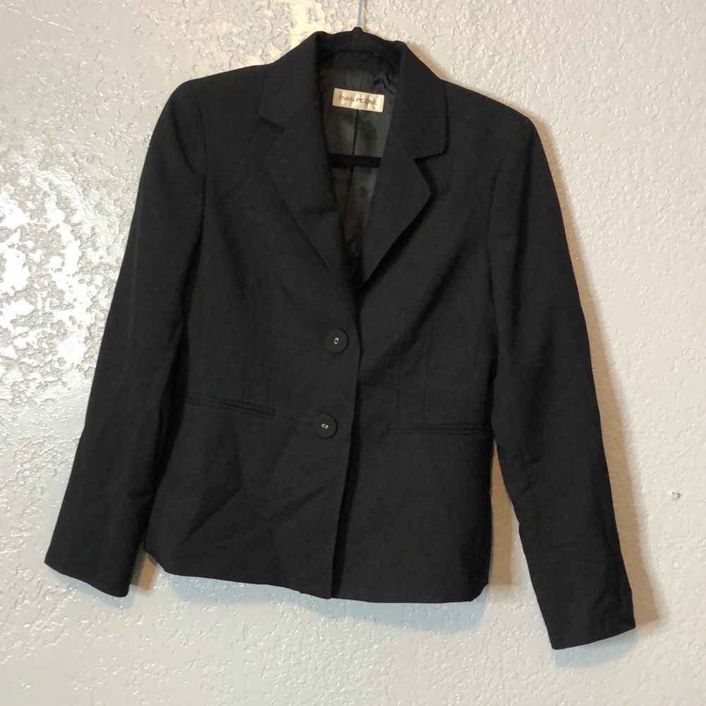 Evan Picone Black Jacket Size Small Excellent Conditions